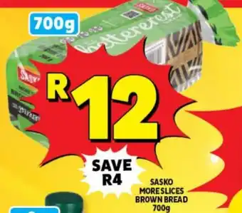 Usave Sasko moreslices brown bread offer