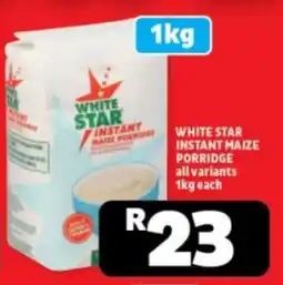 Usave White star instant maize porridge offer