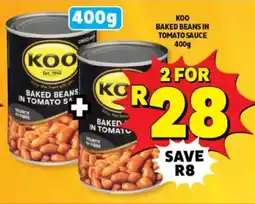 Usave Koo baked beans in tomato sauce offer