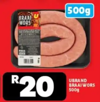 Usave Ubrand braai wors offer