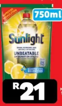 Usave Sunlight dishwashing liquid refill offer