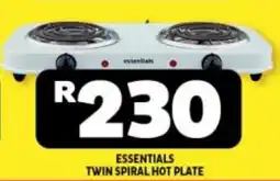 Usave Essentials twin spiral hot plate offer