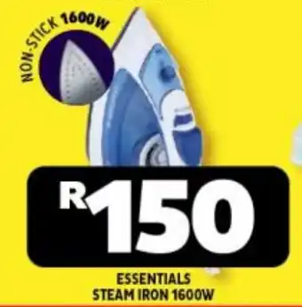 Usave Essentials steam iron 1600w offer