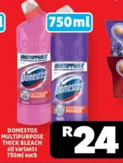 Usave Domestos multipurpose thick bleach all variants offer