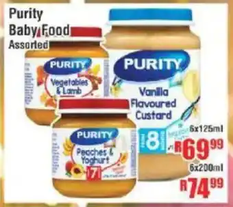 Devland Cash And Carry Purity Baby Food Assorted offer