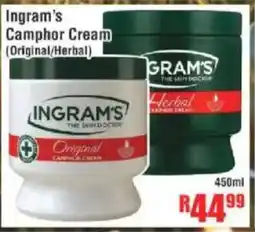 Devland Cash And Carry Ingram's Camphor Cream (Original/Herbal) offer