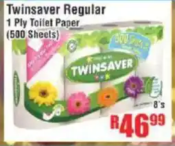 Devland Cash And Carry Twinsaver Regular 1 Ply Toilet Paper offer