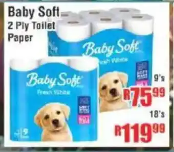 Devland Cash And Carry Baby Soft 2 Ply Toilet Paper offer