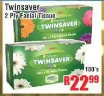 Devland Cash And Carry Twinsaver 2 Ply Facial Tissue offer