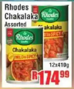 Devland Cash And Carry Rhodes Chakalaka Assorted offer