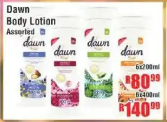 Devland Cash And Carry Dawn Body Lotion Assorted offer