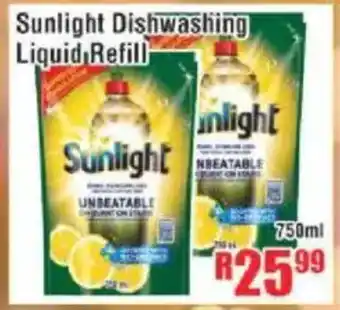 Devland Cash And Carry Sunlight Dishwashing Liquid Refill offer