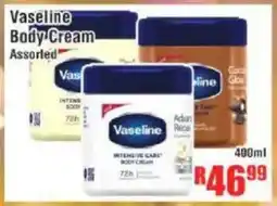 Devland Cash And Carry Vaseline Body Cream Assorted offer