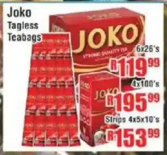 Devland Cash And Carry Joko Tagless Teabags offer