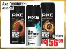 Devland Cash And Carry Axe Deodorant Assorted offer