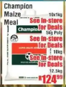 Devland Cash And Carry Champion Maize Meal offer