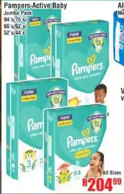 Devland Cash And Carry Pampers Active Baby Jumbo Pack offer