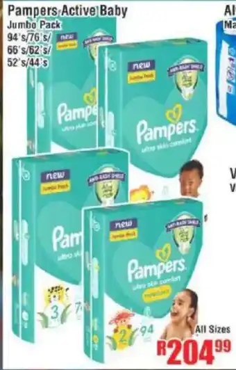 Devland Cash And Carry Pampers Active Baby Jumbo Pack offer