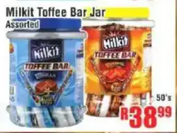 Devland Cash And Carry Milkit Toffee Bar Jar Assorted offer