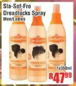 Devland Cash And Carry Sta-Sof-Fro Dreadlocks Spray Men/Ladies offer