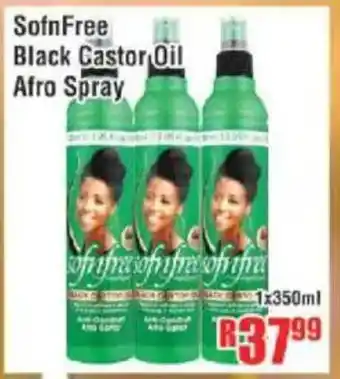 Devland Cash And Carry SofnFree Black Castor Oil Afro Spray offer