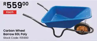 Africa Cash and Carry Carbon Wheel Barrow Poly offer