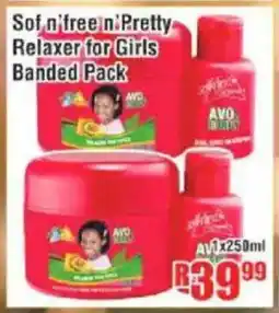 Devland Cash And Carry Sof n'free n' Pretty Relaxer for Girls Banded Pack offer