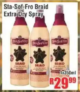 Devland Cash And Carry Sta-Sof-Fro Braid Extra Dry Spray offer