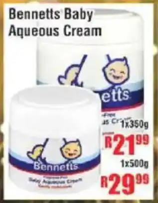 Devland Cash And Carry Bennetts Baby Aqueous Cream offer