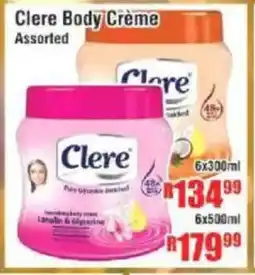 Devland Cash And Carry Clere Body Crème Assorted offer