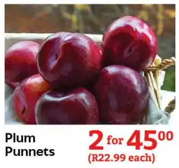 Oxford Freshmarket Plum Punnets offer