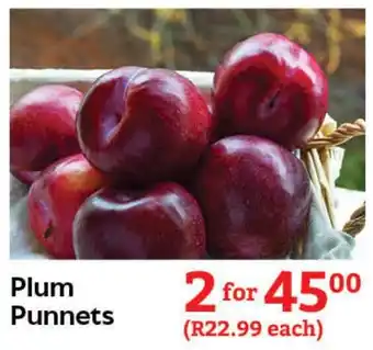 Oxford Freshmarket Plum Punnets offer