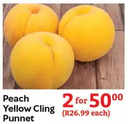 Oxford Freshmarket Peach Yellow Cling Punnet offer