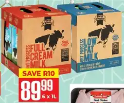 Elite Cash & Carry FIRST CHOICE Long Life Milk Full Cream/ Low Fat offer