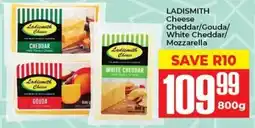 Elite Cash & Carry LADISMITH Cheese Cheddar/Gouda/ White Cheddar/ Mozzarella offer