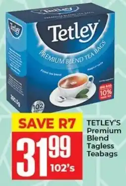 Elite Cash & Carry TETLEY'S Premium Blend Tagless Teabags offer