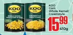 Elite Cash & Carry KOO Corn Whole Kernel/ Creamstyle offer