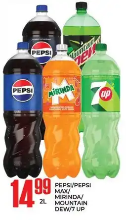 Elite Cash & Carry PEPSI/PEPSI MAX/ MIRINDA/ MOUNTAIN DEW/7 UP offer