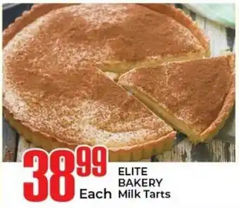 Elite Cash & Carry ELITE BAKERY Milk Tarts offer