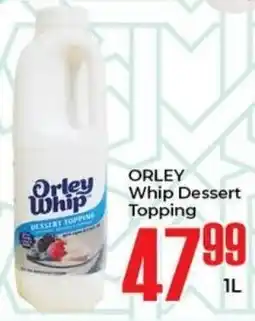 Elite Cash & Carry ORLEY Whip Dessert Topping offer