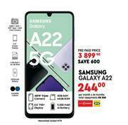 Edgars Samsung Galaxy A22 5G offer