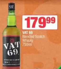 Spar Tops VAT 69 Blended Scotch Whisky offer