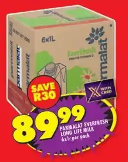 Shoprite Parmalat everfresh long life milk offer