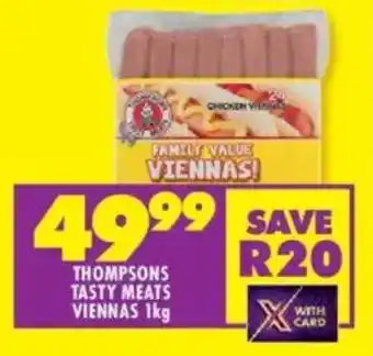 Shoprite Thompsons tasty meats viennas offer