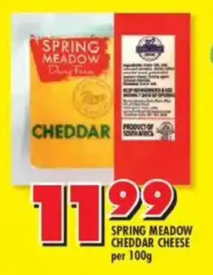 Shoprite Spring meadow cheddar cheese offer