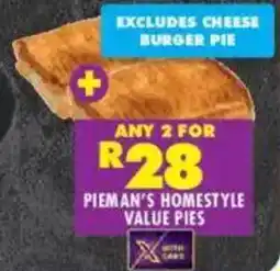 Shoprite Pieman's homestyle value pies offer