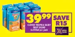 Shoprite Clover tropika dairy fruit blend offer