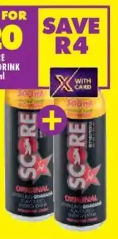 Shoprite Score energy drink offer