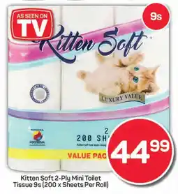 Pick n Pay Hypermarket Kitten Soft 2-Ply Mini Toilet Tissue offer