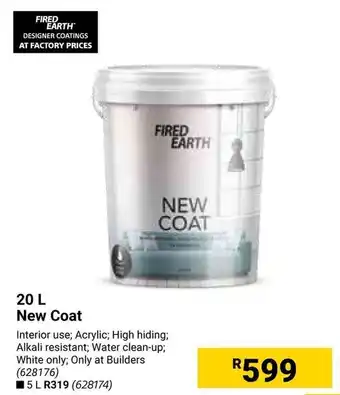 Builders Warehouse FIRED EARTH New Coat offer